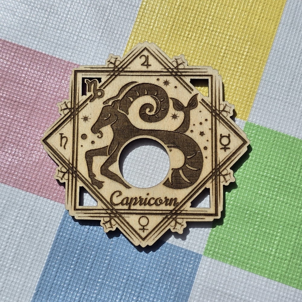 Capricorn Zodiac Sign Crystal Sphere Holder